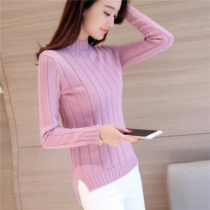 Musim Gugur Musim Dingin Model Baru Pakaian Wanita Gaya Korea Depan Pendek Belakang Panjang Belahan Kemeja Rajut Lebih Tebal Baju Dalaman Kerah Setengah Tinggi Sweaster Pulover Pasang Januari 2019 - 2 Musim gugur musim dingin model baru pakaian wanita Gaya Korea Depan Pendek Belakang Panjang belahan Kemeja rajut Lebih tebal Baju Dalaman kerah setengah tinggi sweaster pulover pasang - 2