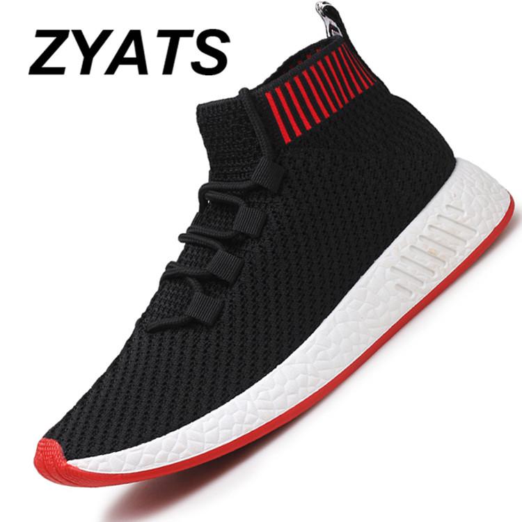 ZYATS 2018 Musim Panas Korea Pola Sepatu Olahraga Kasual Pria Jala Sepatu Lari Sepatu