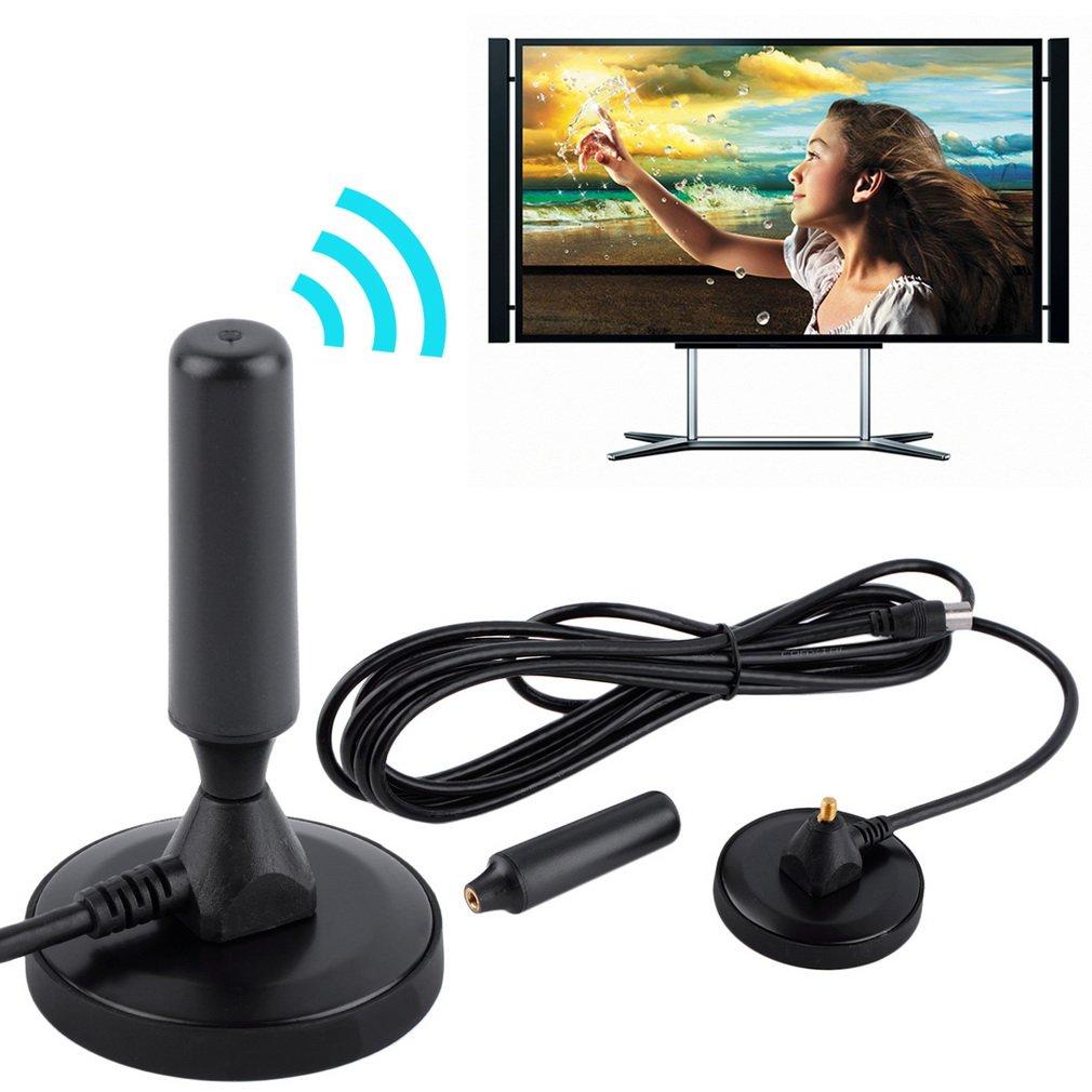 New Indoor Gain 30dBi Digital DVB-T/FM Freeview Aerial Antenna PC for TV HDTV