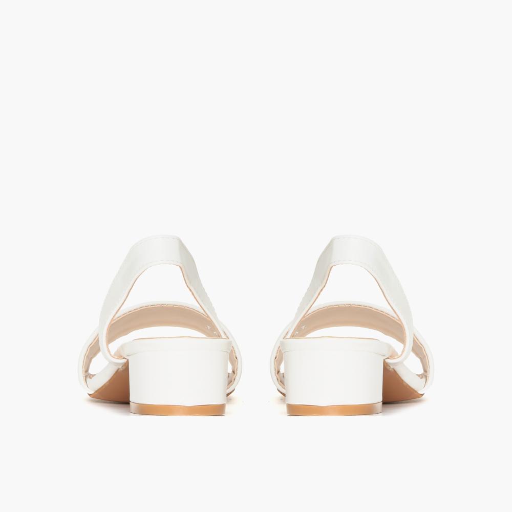 Parisian Ladies Dessa Heeled Sandals (White) September 2018 - 4 Parisian Ladies Dessa Heeled Sandals (White) - 4