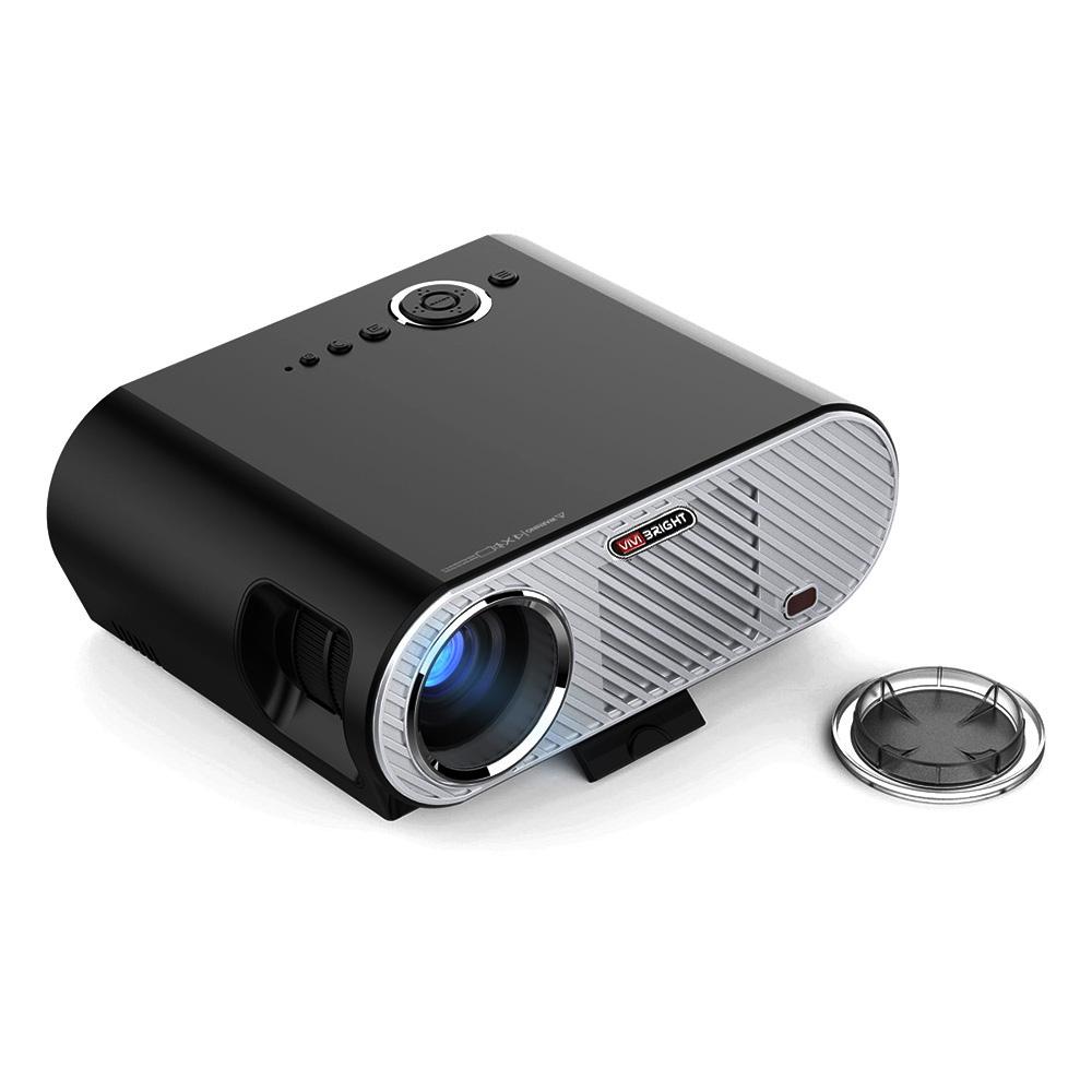 Vivibright GP90 Proyektor 3200 Teater Rumah Lumen Dukungan 1080 P Android 4.44 OS Hitam Uni Eropa Plug + 1 GB Ram + 8 GB Rom