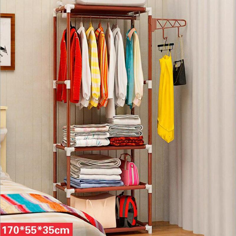 Portable Creative Hanger Rack Coat Hat Clothes Organizer Closet Storage Shelves