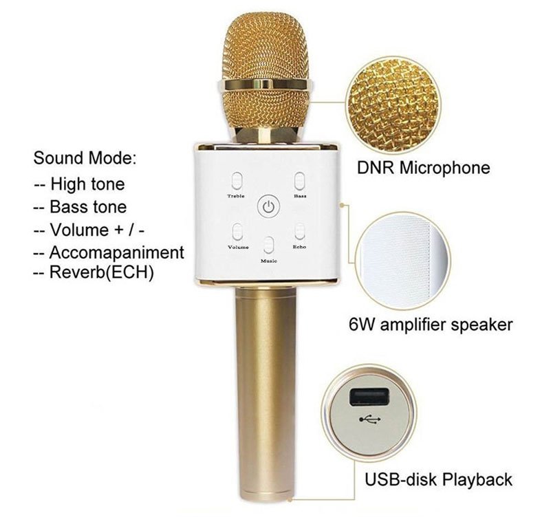wireless microphone & hifi speaker q7