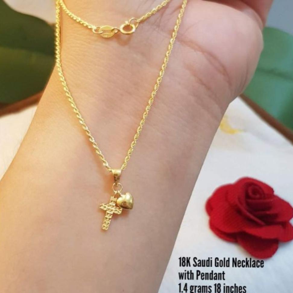 Gold Jewelry For Pure Online Brands S 18karat Saudi Gold Cross Necklace Able