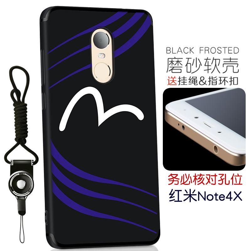 Redmi note4x Casing HP Trendi Pria Xiaomi perempuan Silikon sampul lunak tidak sangat tipis hitam matte kepribadian jaringan kreatif Merah redmi set noto Chasing luar Bungkus Penuh anti jatuh 4 ⅹ casing belakang Imut Kartun yang