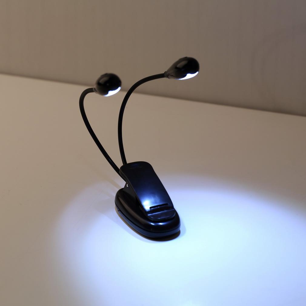 Study Light For Book S Brands Review In 2 Dual Flexible Arms 4 Led Clip On Light Lamp For Piano Stand Book