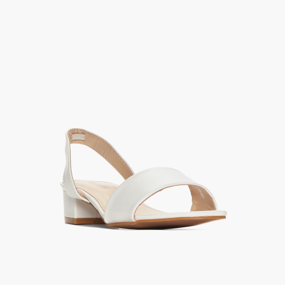 Parisian Ladies Dessa Heeled Sandals (White) September 2018 - 2 Parisian Ladies Dessa Heeled Sandals (White) - 2