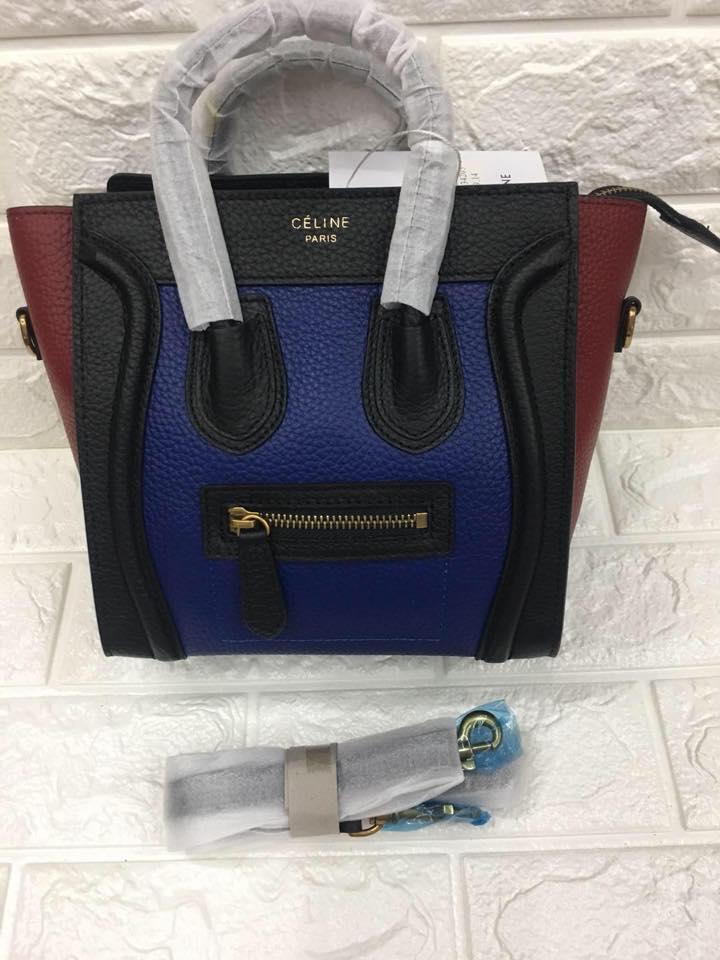 Celine Philippines Bags For Women Prices Celine Paris Authentic Nano Size Luggage Tote Bag Blue Black And Maroon