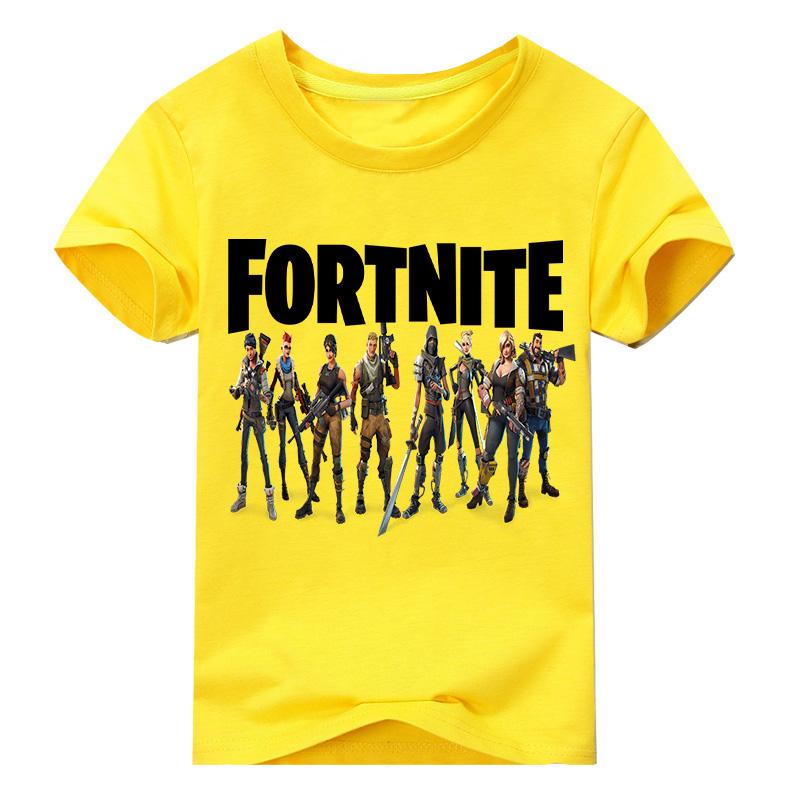specifications of kids printing t shirts for summer fortnite tee tops clothing white upper clothing for boys t shirts costume ym0610017 - fortnite childrens t shirt