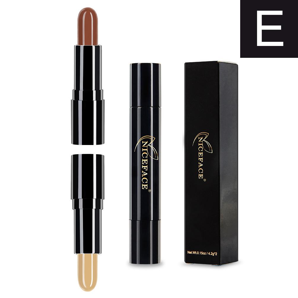 Niceface Highlight Contour Stick Contouring 3D Face Double-ended 2 Colors Perfect Concealing Blemish Makeup Face Foundation Philippines