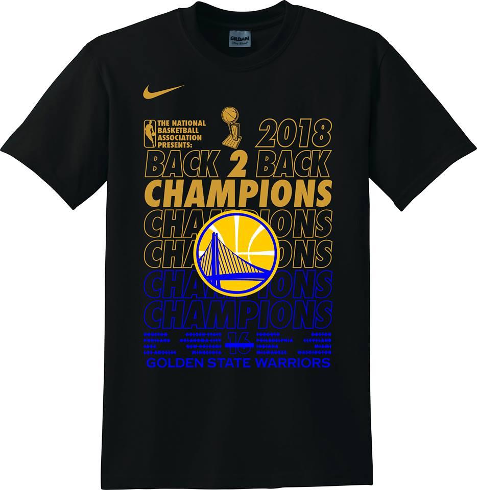 2018 warriors championship shirt