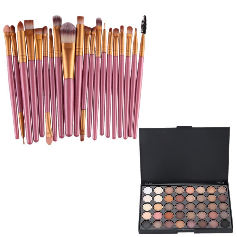 20PCS Eyeshadow Brush WITH FREE 40PCS Eyeshadow Palette #1 Philippines