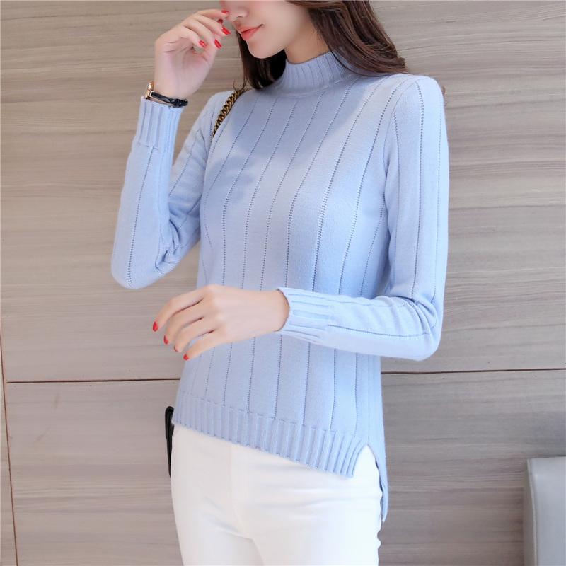 Musim Gugur Musim Dingin Model Baru Pakaian Wanita Gaya Korea Depan Pendek Belakang Panjang Belahan Kemeja Rajut Lebih Tebal Baju Dalaman Kerah Setengah Tinggi Sweaster Pulover Pasang Januari 2019 - 5 Musim gugur musim dingin model baru pakaian wanita Gaya Korea Depan Pendek Belakang Panjang belahan Kemeja rajut Lebih tebal Baju Dalaman kerah setengah tinggi sweaster pulover pasang - 5