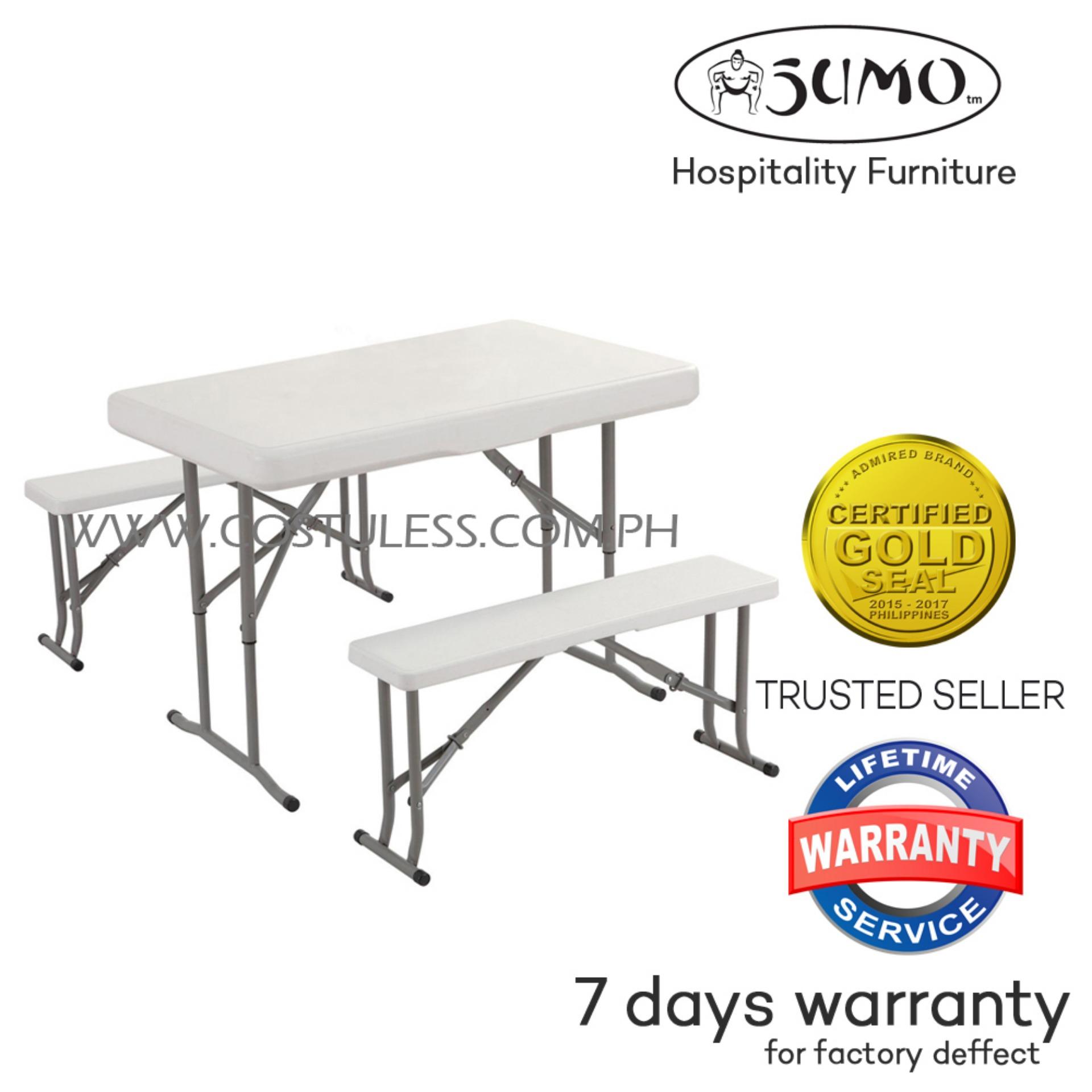 Sumo Philippines List Plastic Table Chair Set For Sumo St 4325kit1 Rectangular Top Folding Plastic Camping And Patio Table 43 X 25
