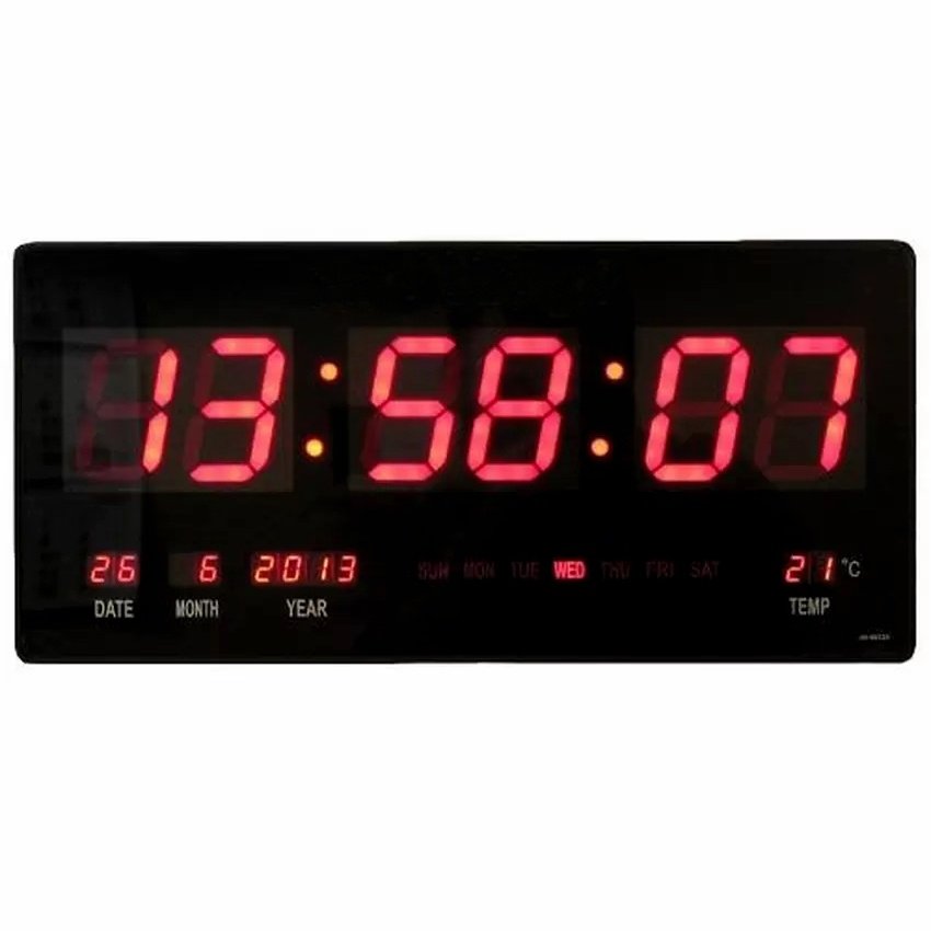 18 Inches Digital Led Wall Clock Black Lazada Ph Specifications Of 18 Inches Digital Led Wall Clock Black