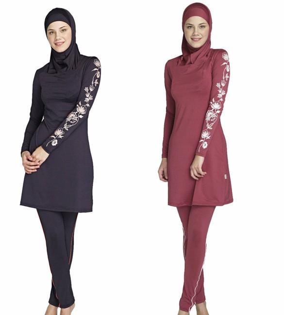 2018 New muslim swimwear islamic swimsuit modest swimwear swimsuit for women - intl