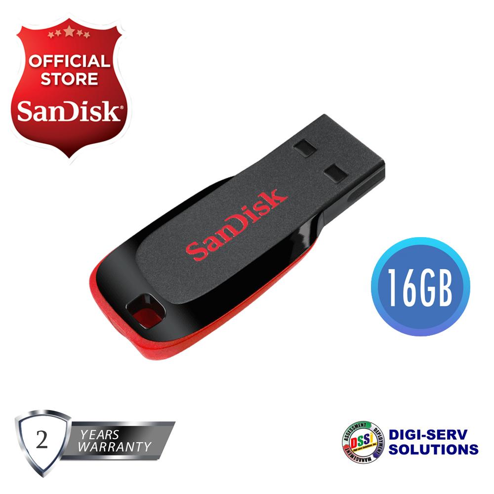 SanDisk SDCZ50-016G Cruzer Blade 16GB Flash Drive (Black)