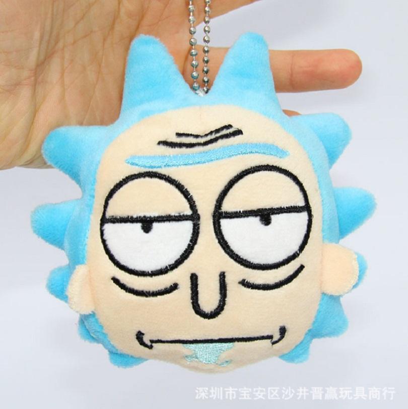 Komik Rick dan Morty Plush mainan Keychain Kawaii Rick dan Morty Kakek Boneka mainan Tokoh Karakter Liontin Anak-anak oyuncak Mango