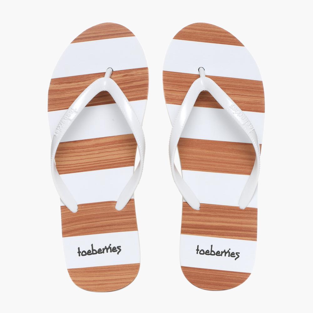Toeberries Ladies Bold Vintage Stripes Flip-Flops Set (Size 6) September 2018 - 4 Toeberries Ladies Bold Vintage Stripes Flip-Flops Set (Size 6) - 4