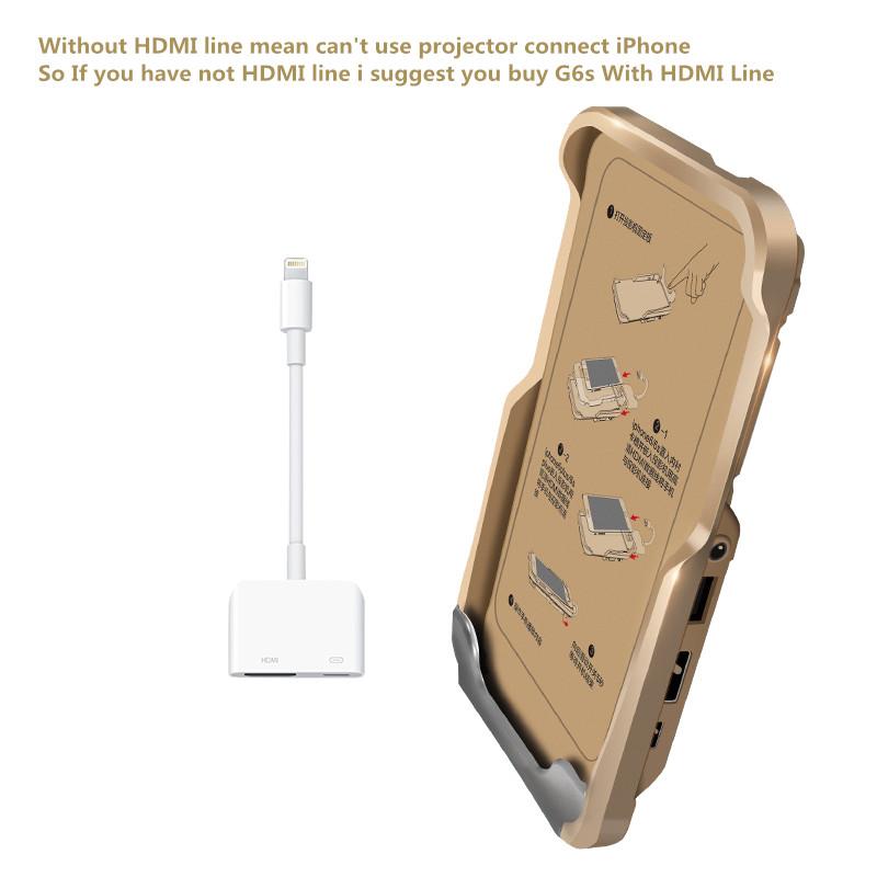Hot Projector With HDMI Cable Airplay Home Theater Video Projectors Built-in Battery DLP 1400 China Factory For iPhone 8