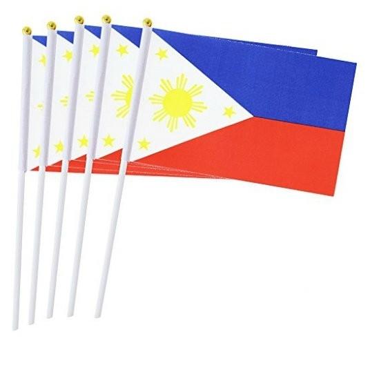 Bundle Of 3 40x27cm Philippine Flaglet With Plastic Stick By Pink And Lily Online Shop