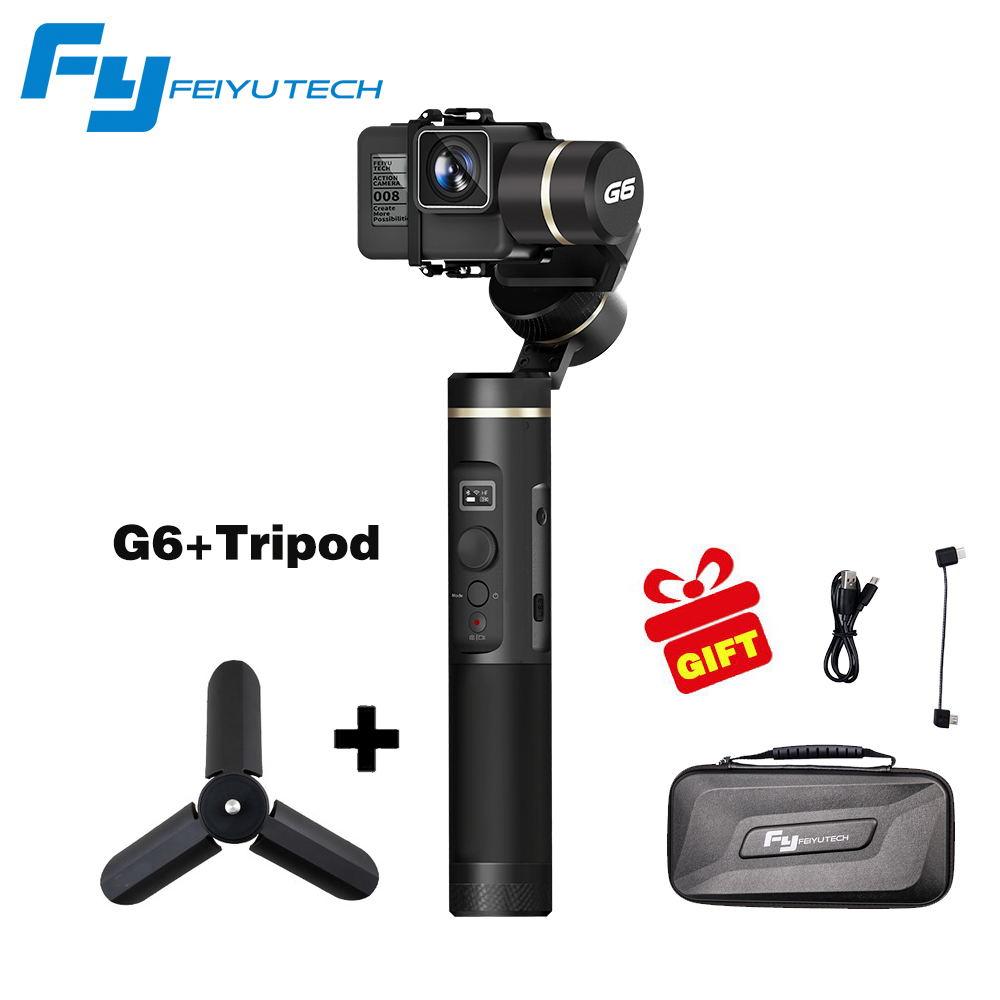 Terbaru Feiyu G6 Kamera Aksi Gimbal Bluetooth Perbarui Versi Untuk GoPro Hero6/5 RX0 Xiao Yi PK Halus Q Halus 4 Evolusi