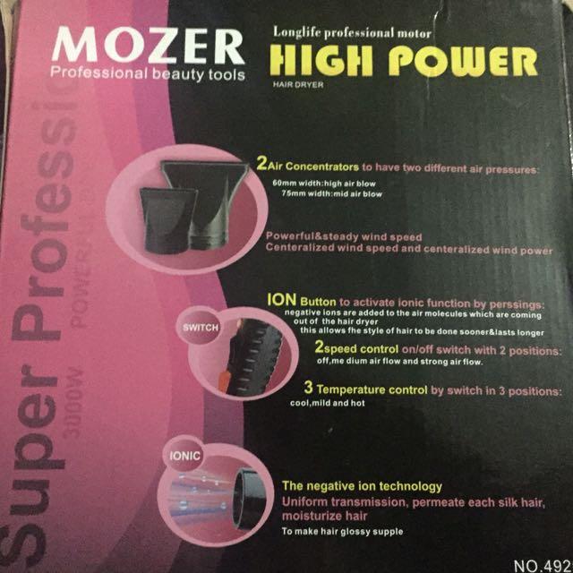 Mozer Hair Dryer High Power Professional Hair Dryer August 2018 - 3 Mozer hair dryer high power professional hair dryer - 3