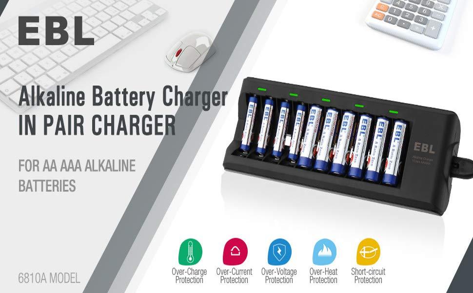Alkaline battery charger
