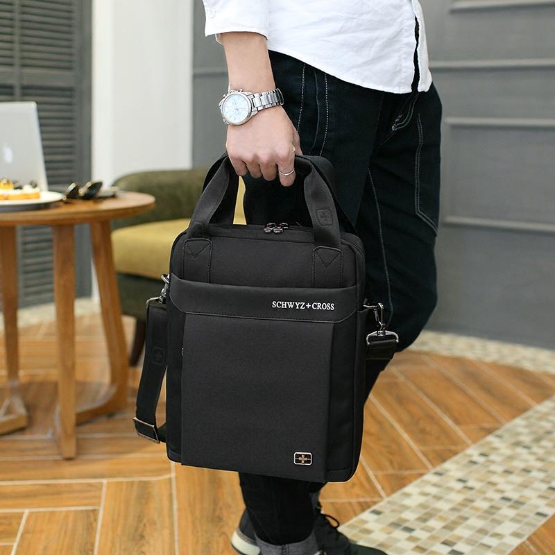 Swiss Sabre Daftar Bahu Ku Membungkus Pria Bisnis Tas Tas 12 Inch A4 Laptop Tas Bahu Tas 3 Dolar-Internasional