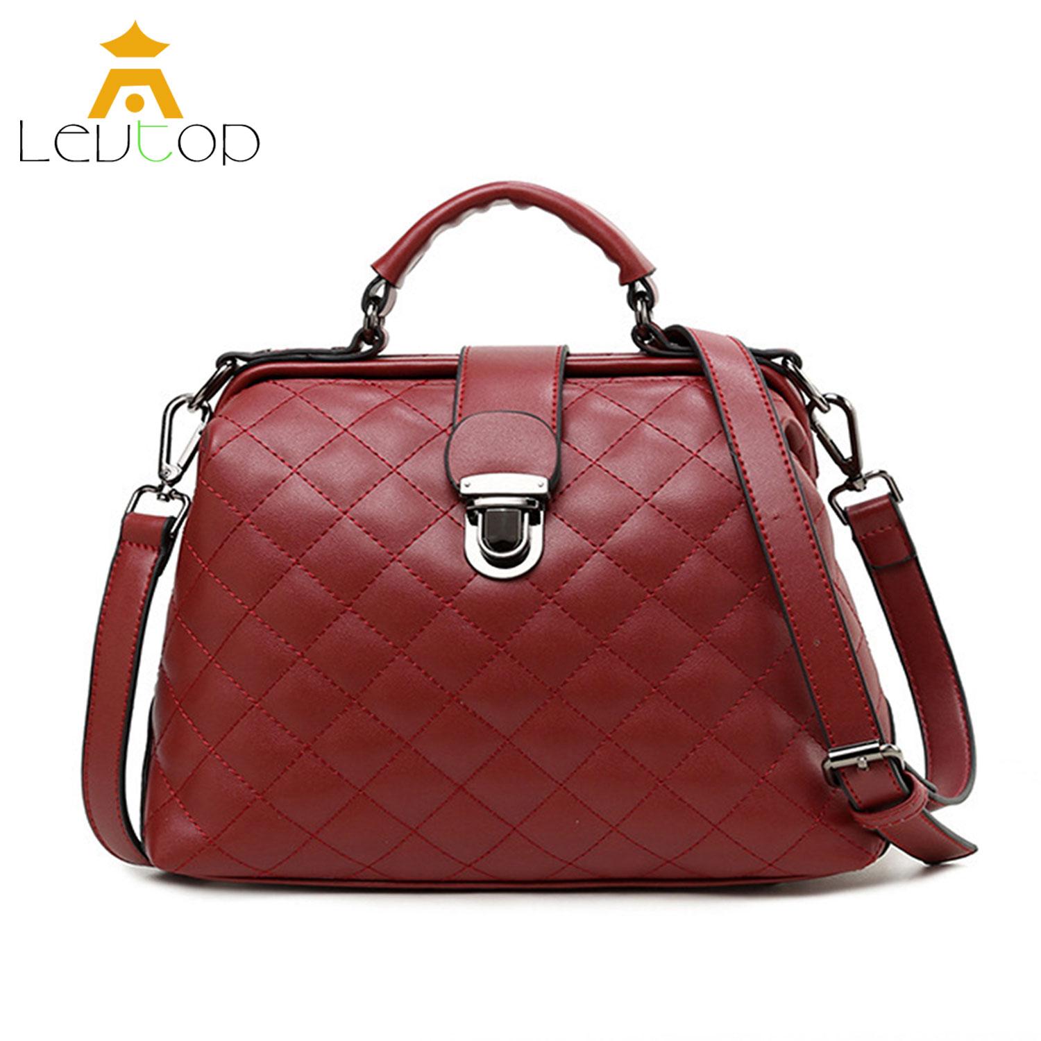 LEVTOP Women Handbag Top-handle Bags Travel Beg Sling Tote Shoulder Bag Handbeg PU Leather Messenger Bags