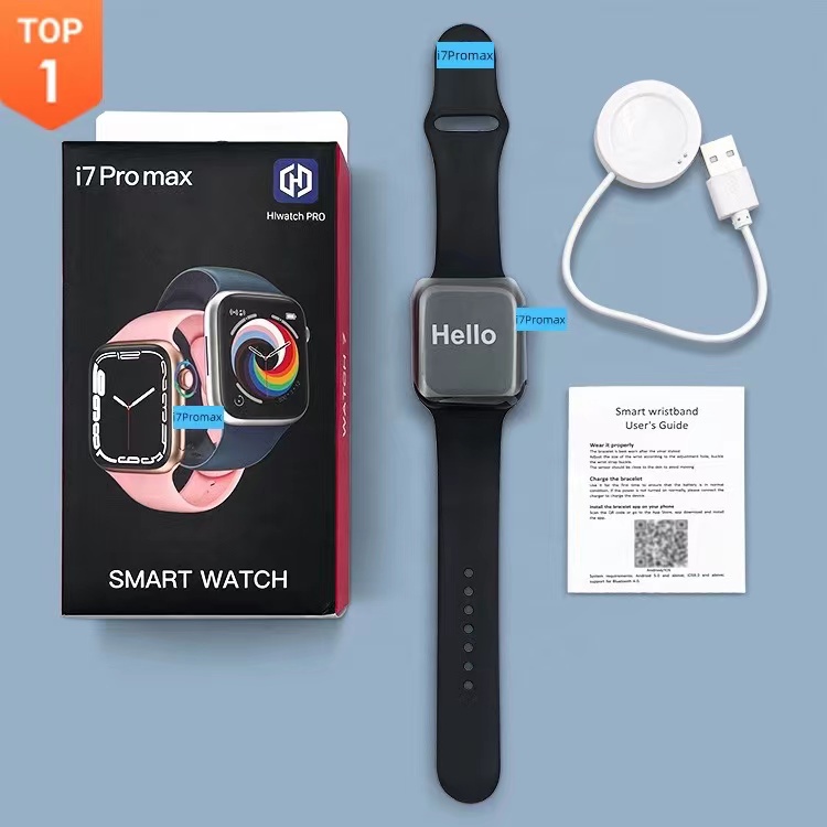 ♥ SFREE Shipping ♥ Aolon i7 Pro MAX Smart Watch Waterproof Custom Wallpaper BP Monitoring Call Sports Fitness Men Women Harga  22 Ringgit*Penghantaran Percuma