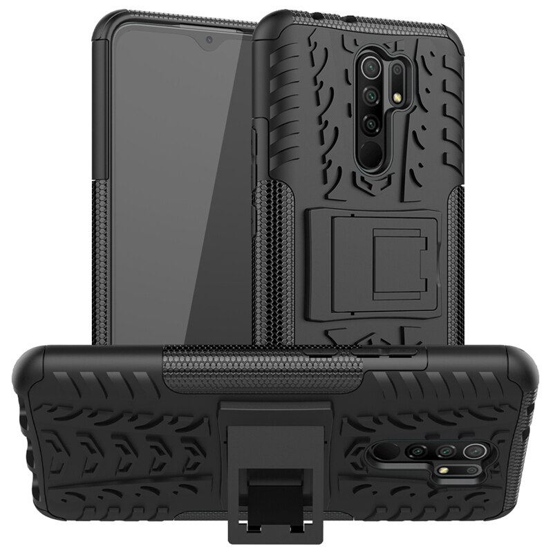 Cover For Xiaomi Redmi 9 Case Bumper Dual Layer Armor Back Cover Redmi ...