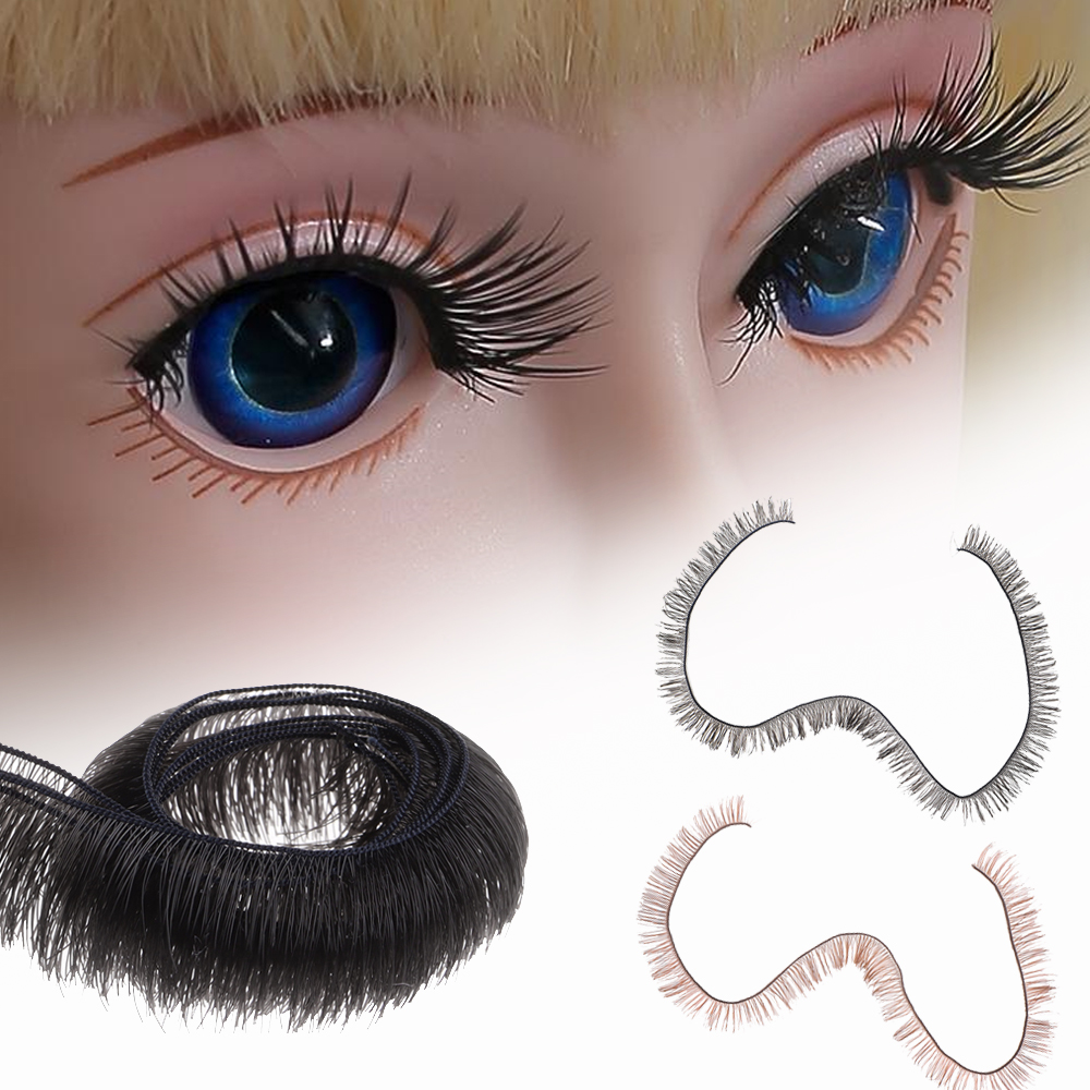 TDPTI76V8 5PCS Kids Black Brown Simulation Decoration Fake Lashes Dolly Accessories Eye Lash Doll False Eyelashes