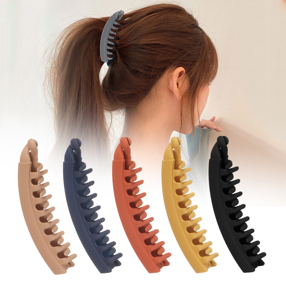 N33GVC3Q Fashion Frosted Styling Ponytail Banana Hair Clip Barrette Hairpins Hair Claws