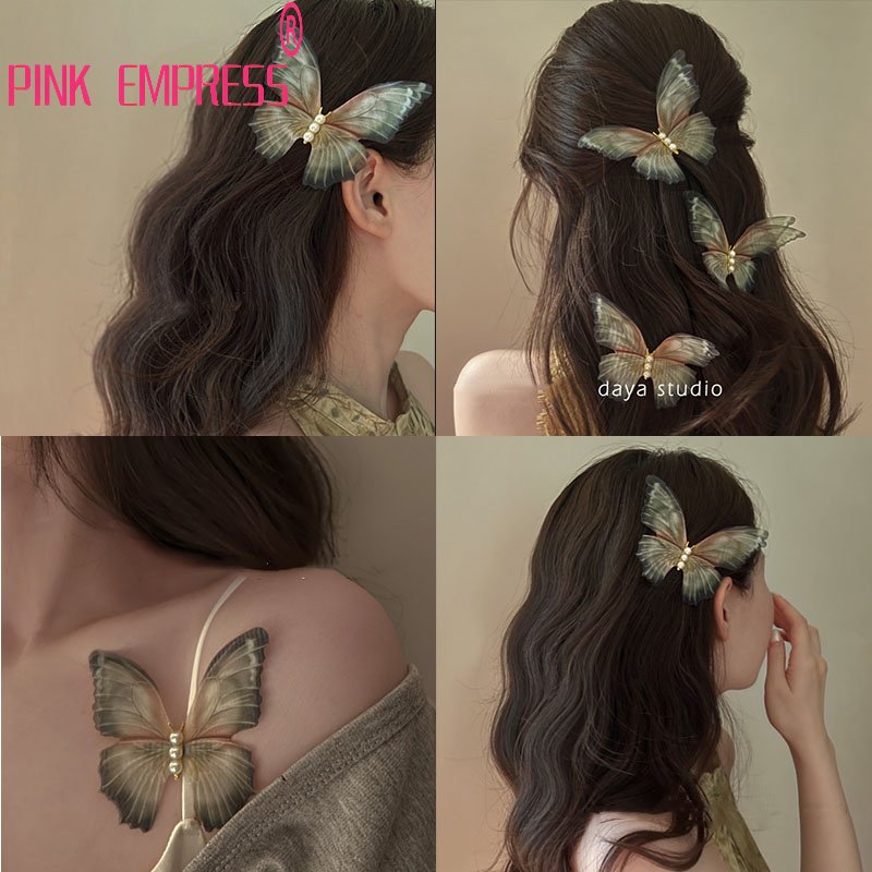 New Fairy Butterfly Hair Clip Women Moving Butterfly Hairpin