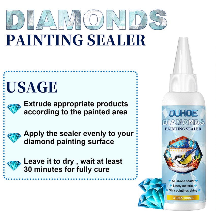 Fast Shipping】 Diamond Painting Sealer Glue Diamond Art Permanent