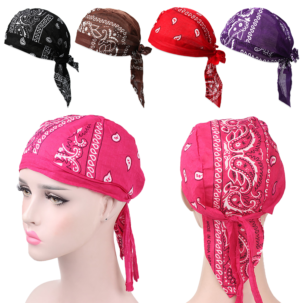 LJ5FD14O Adjustable Cancer Chemo Hat Quick Dry Elastic Hair Loss Cap Headscarf Bandana MuslimTurban Pirate Hat