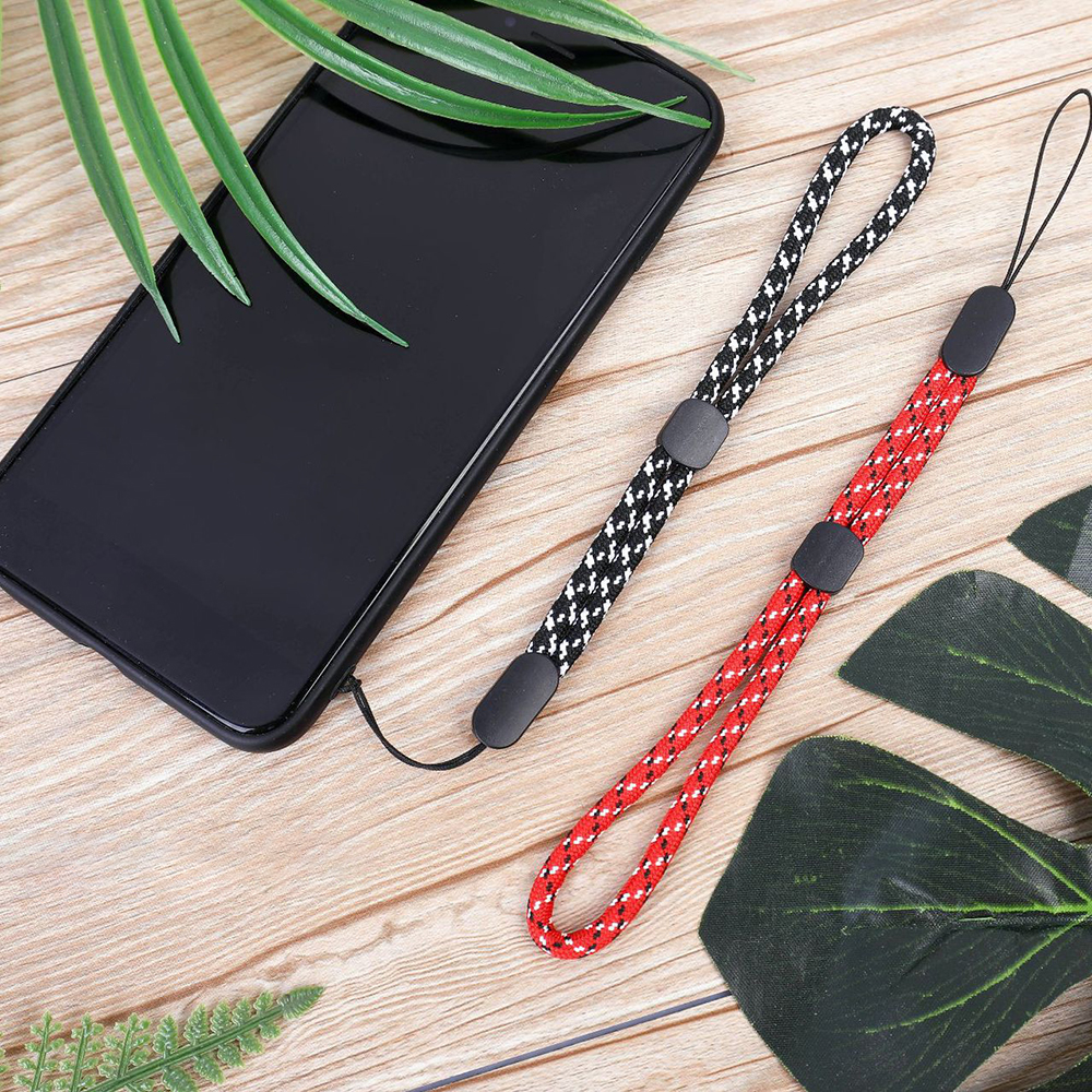 FANGCU272 Colorful Polyester Camera Anti-dropping Hand Lanyard Wrist Strap Key Chain Mobile Phone Rope