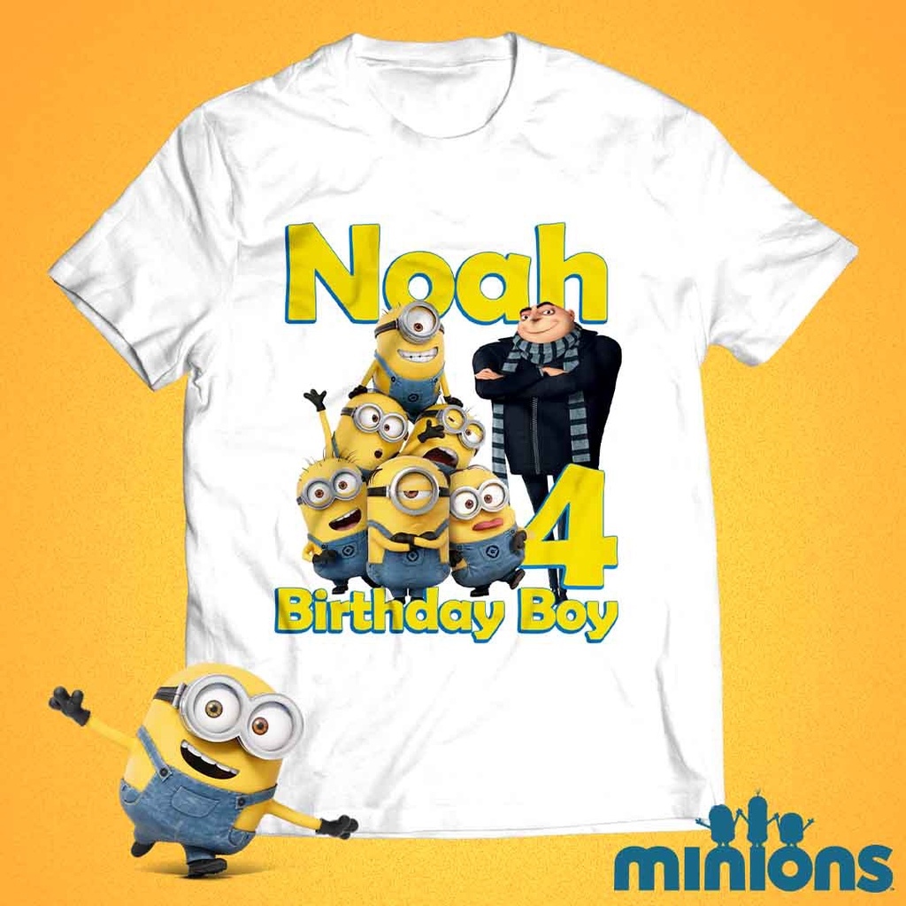 Minion 1st hot sale birthday shirt