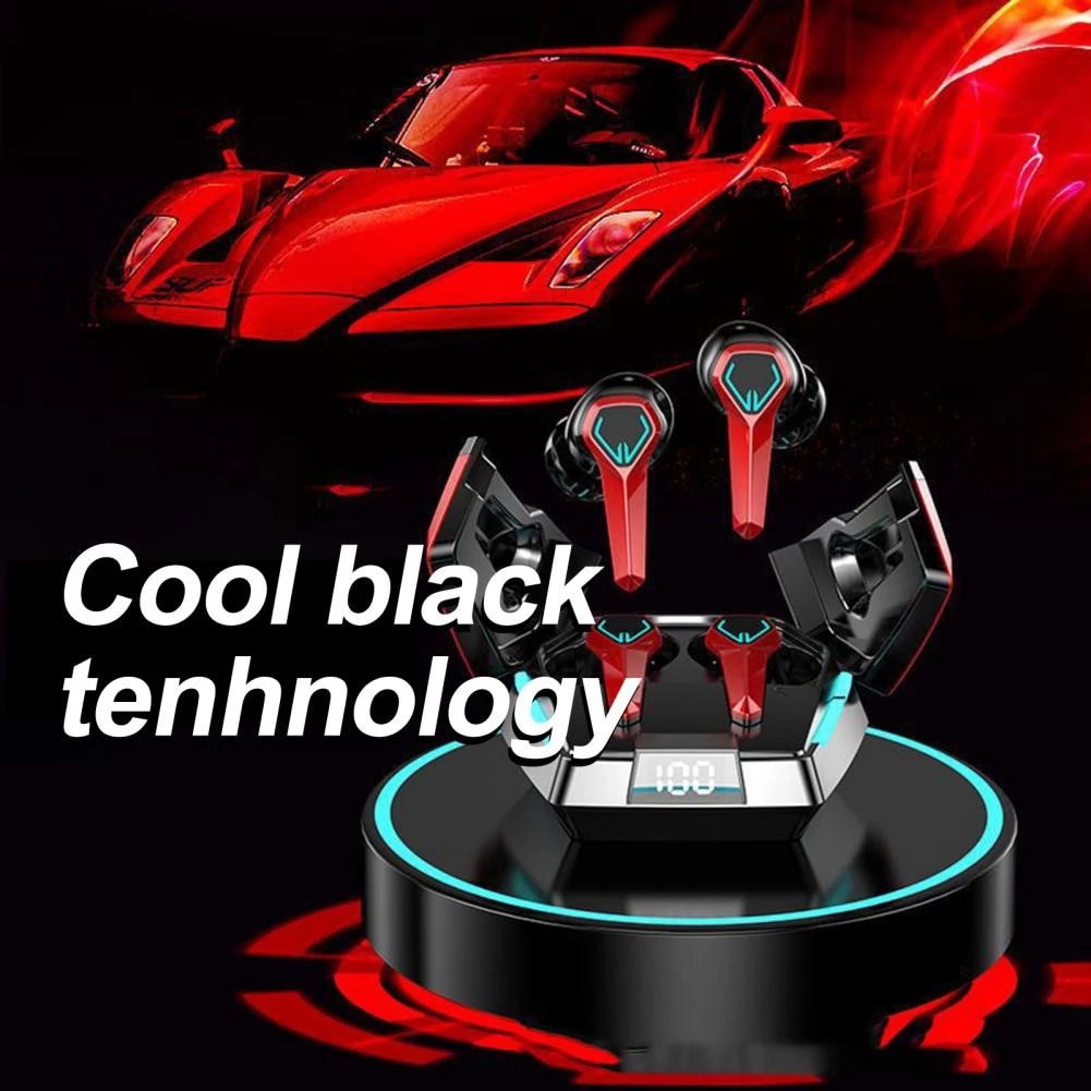 JX10 TWS Wireless Headphones Bluetooth Earphones Touch Control Low Latency Gaming Headsets Hifi Earbuds Digital Display LEEDOAR