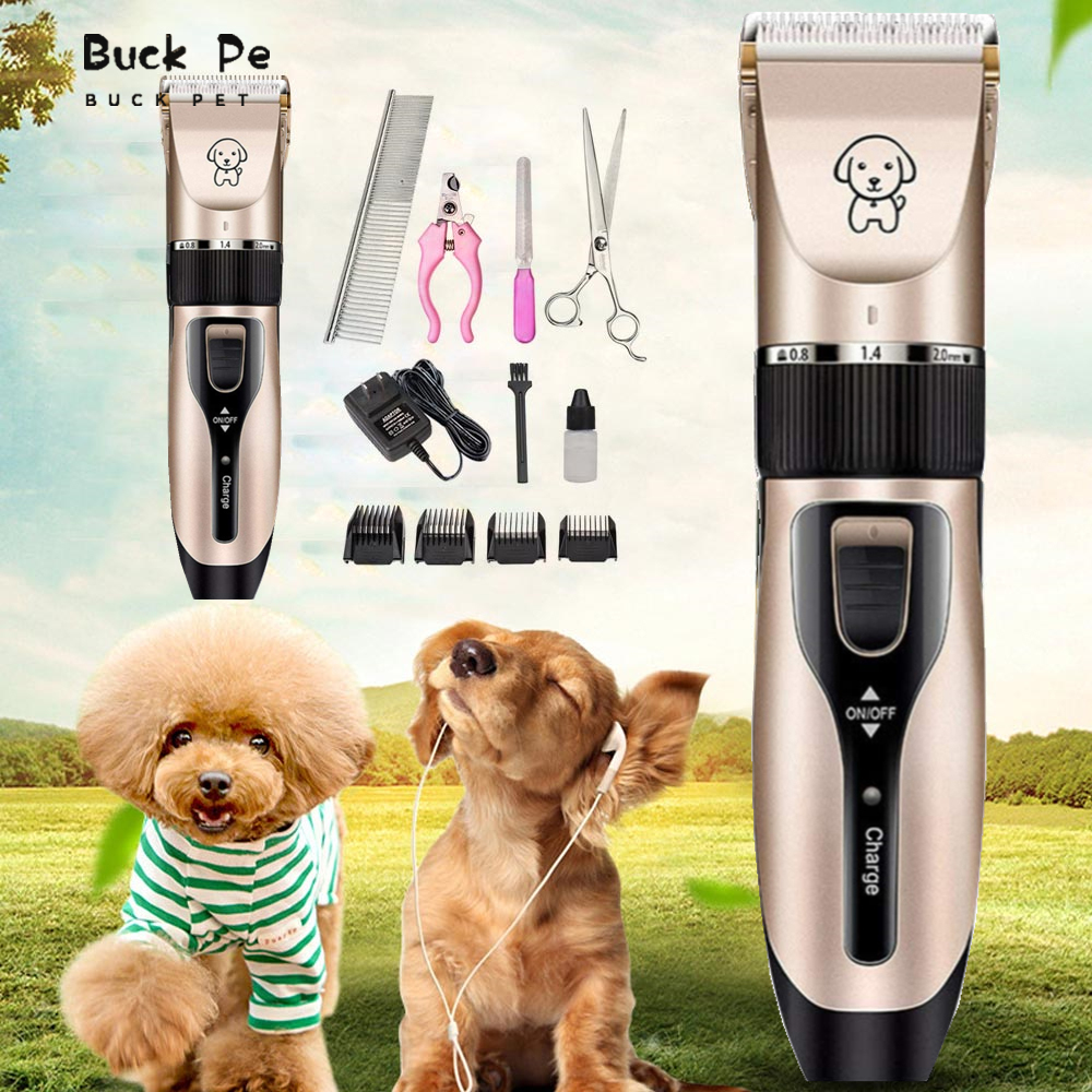 ♥BUCK PET♥ （11 Piece Set） Professional Pet Cat Dog Hair Trimmer Grooming  Kit Electrical Clipper Shaver Set Pet Grooming Salon and Haircut Electric  Clipper and Razor Package grooming set for dogs Pet