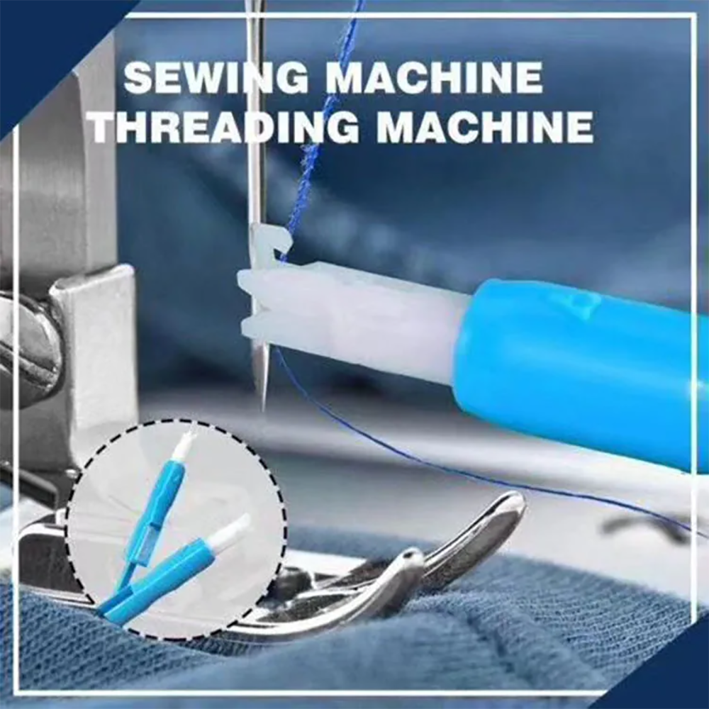 New Mini Sewing Machine Needle Threader With Hook Needle Insertion Tool  Elderly Automatic Quick Changer Thread