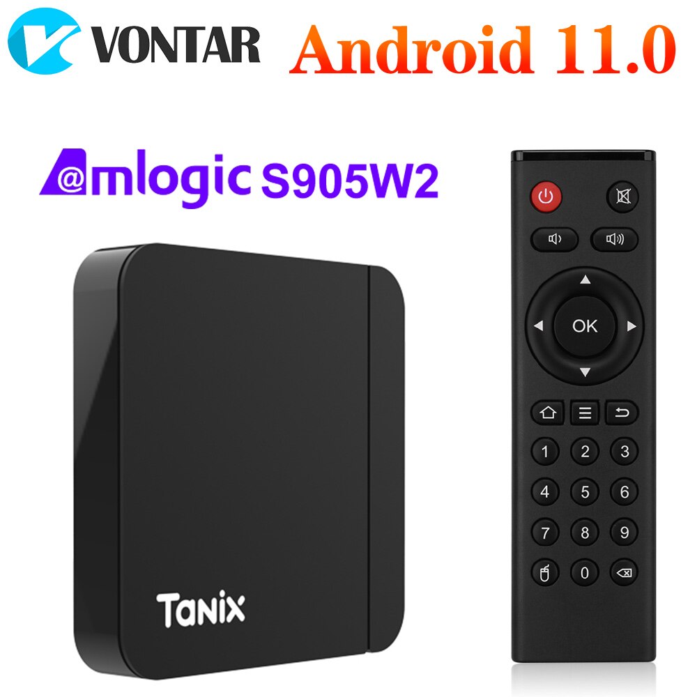 Tanix W2 Bộ giải mã TV thông minh Android 11 Amlogic s905w2 4GB 64GB 32G
