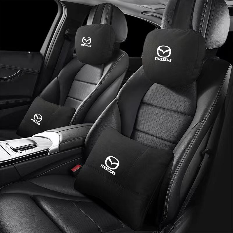 Chất Lượng Hàng Đầu tựa đầu xe hơi nâng đỡ cổ Ghế gối mềm cho cổ Cho Mazda Atenza 3 4 6 CX-3 CX-4 Cx5 CX-7 Bk Bl Axela gối hỗ trợ thắt lưng