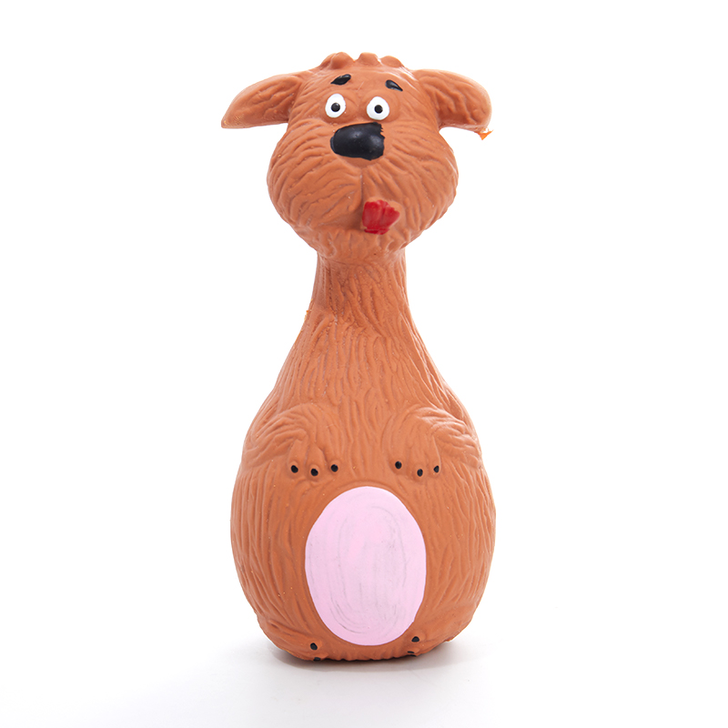 PINGZ ของเล่นสุนัขลูกสุนัขรูปร่างสัตว์น้ำยางที่มีเสียงร้องและกัดเคี้ยวได้ Sound เล่นของเล่น