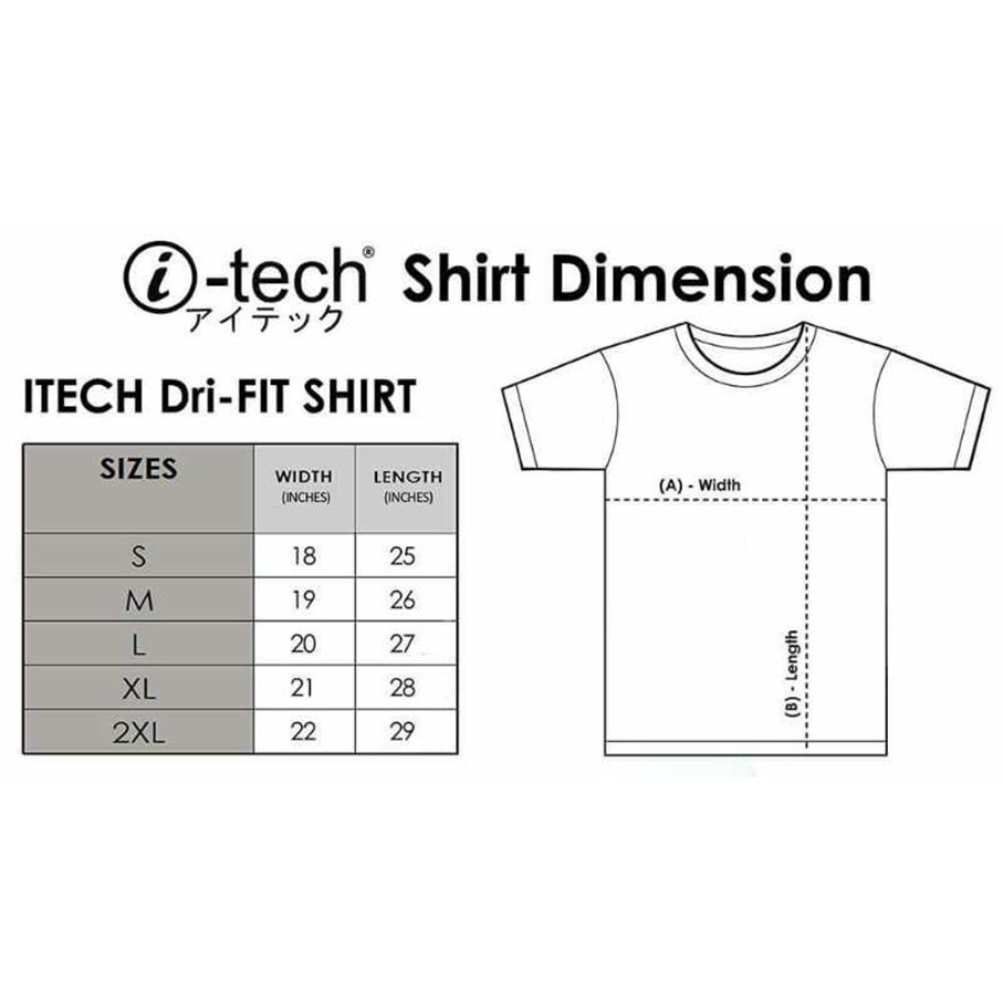 Dri fit shirt clearance measurements