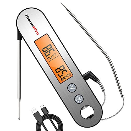 ThermoPro Lightning TP622 One-Second Instant Read Meat Thermometer with  Ambidextrous Display, IP65 Waterproof Rating and Magnetic Back Plate for  Home Cooking, JG Superstore