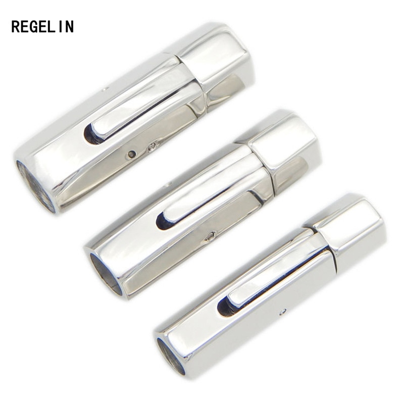 1pc Silver Tone 316L Stainless Steel Magnetic Bracelet Clasps Connectors  Fits for 3/4/5/6/