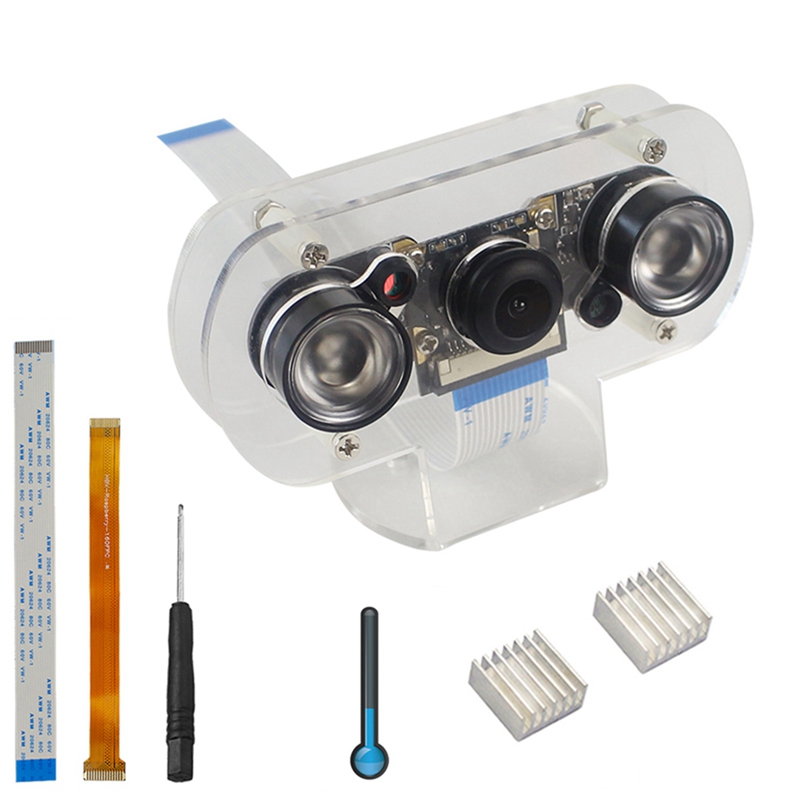 Camera Kit for Raspberry Pi 130 Degree Night Vision Camera + Infrared