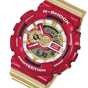 red and gold g shock